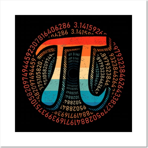 Happy Pi day 3.14 Pi Day Math Lover Teacher mathematics Wall Art by Eduardo